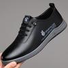 Zapatos Casuales de Cuero para Hombre de Comercio Exterior 2025 Nuevos Zapatos Suaves con Suela Flexible Slip-on Zapatos de Trabajo para Papá Zapatos para Conducir Zapatos de Tabla de Moda