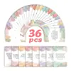 Compra Direta Transfronteiriça de 36 Cartões/Pacote com Citações Positivas Diárias em Estilo Aquarela e Cartões com Textos Inspiradores de Auto-Motivação para Mulheres