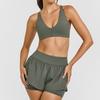 Nueva Ropa Interior Deportiva de Lijado Europea y Americana para Mujer para Usar por Fuera Espalda Cruzada Belleza Chaleco de Fitness Yoga Sujetador de Tirantes