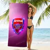 Toalla de Playa con Insignia de Club de Equipo de Fútbol de Amazon Transfronterizo Microfibra Estampado de Playa Toalla de Baño Toalla de Secado Rápido