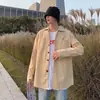 Chaqueta de solapa estilo primavera y otoño cárdigan adelgazante con botones camisa de manga larga top holgado de moda temperamento simple moderno nuevo estilo