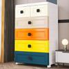 Gabinete de almacenamiento engrosado tipo cajón de 70 cm para el hogar, caja de almacenamiento para juguetes de bebé, armario sencillo para dormitorio, cómoda con ruedas