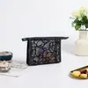 Bolsa de Maquillaje Portátil de Malla con Forma de Corazón, Neceser Mini de Terciopelo, Bolsa para Retoques, Bolsa Pequeña para Labiales, Billetera
