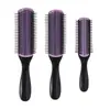 Peine de Estilo Profesional para Hombre de 9 Filas Cepillo para el Cabello con Almohadilla Desmontable para Pompadour Slick Back