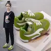 Zapatillas infantiles de bloques de color estilo coreano, nuevo modelo otoño 2026, zapatillas deportivas ligeras para niños, zapatillas casuales para niñas