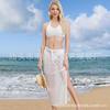 Vestido sexy de bikini de talla grande con protector solar de playa para mujer de verano, venta al por mayor, entre Europa y Estados Unidos