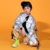 Traje de hip-hop para niños y niñas, personalidad de hip-hop, pasarela, abrigo atractivo, mesa de tambor, ropa de actuación, marca Autumn Tide