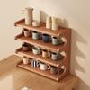 Suporte para copos de mesa, suporte para copos pequenos, prateleira de armazenamento simples para mesa, suporte para organização de várias camadas