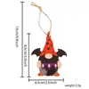 Decoraciones de Halloween Adornos Colgantes de Madera de Rudolph Accesorios para Fiestas en Casa Navideñas Fantasma Placa Pequeña de Madera Colgantes