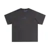 Camiseta Versátil de Manga Corta Patchwork Desconstruido Retro Americano para Hombres y Mujeres Cleanfit Estilo Callejero Tendencia Nacional Pareja Manga Media