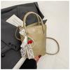 Bolso de Mano de Alta Gama Transfronterizo para Mujer 2026 Nuevo de Moda Tendencia Bolso de Hombro Texturizado Bolso Cruzado Tipo Cubo