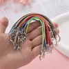 Hilo de Cera Coreano Colorido de 2 mm Cierre de Langosta Corto de Aleación Cordón de unos 13 cm de Largo Cuerda para Colgante DIY Hebilla de Doble Extremo Accesorios