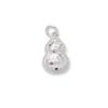 Nuevo Colgante de Calabaza Estéreo de Hielo Picado de Lujo Accesible de Plata de Ley S925 de Doble Cara DIY Pulsera Collar Accesorios de Plata