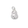 Novo Pingente de Prata Esterlina S925 Acessível de Luxo Dupla Face Gelo Triturado Estéreo Cabacinha para Pulseira Colar Acessórios de Prata