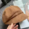 Gorro de Suede Grande para Comercio, Boina, Oversize y Corte Profundo para Hacer que la Cara Parezca Más Pequeña, Gorro de Invierno para Mujer