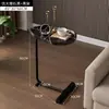 Mesa auxiliar moderna minimalista en forma de lágrima, móvil, adecuada para sala de estar, mini mesa de rincón, estante de almacenamiento para dormitorio, mesita de noche