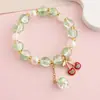 Pulsera de Joyería de Nuevo Estilo, Joyería de Cuentas de Cristal Estilo Coreano, Pareja, Estudiante, Pulsera Infantil, Joyería para Niñas al por Mayor
