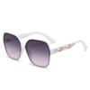 Gafas de sol de montura grande con diseño europeo y americano, nuevas y transfronterizas de 2024, a prueba de rayos UV, de alta gama y con sentido de moda para mujer.