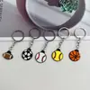 Llaveros Acrílicos Transfronterizos de Baloncesto, Fútbol, Béisbol, Colgantes Deportivos Creativos, Decoraciones para Coche y Mochila Escolar, Regalos