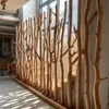 Decorações de Galhos Secos, Telas de Madeira Natural, Troncos de Árvores Mortas, Decorações de Entrada de Pousada, Criação de Ambiente para Jardim de Infância, Enfeites de Galhos, Divisórias