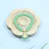 Nuevo Pulsera Hebilla Ping An de Imitación de Jade Hetian Pulsera Ping An Nafu Lujo Ligero Atmosférico Pulsera Regalo del Día de la Madre