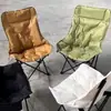 Silla Lunar Acolchada Personalizada, Silla Plegable para Exteriores, Silla Plegable Portátil Engrosada, Silla de Exterior Ajustable Cómoda con Respaldo Alto