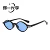 Gafas de sol retro para mujer con forma de ojo de gato ovalado y rombo, montura pequeña, bisagra, nuevas, con sensación de alta gama, protección UV y protección solar