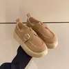 Sapatos Birkenstock de Solado Grosso para Mulheres, Mocassins Plataforma Modernos e de Alta Qualidade, Sapatos Baixos Retrô para Mulheres, Nova Coleção de Primavera 2025 para Usar ao Ar Livre
