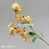 Flor de garra de gato artificial con tallos largos, diseño de flor colgante, dinámica y única, adecuada para fotografía de bodas, flores artificiales al por mayor