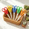 Tijeras Creativas con Escala, Cúter, Cortador de Papel, Regla Graduada para Estudiantes, Tijeras, Tijeras de Oficina de Plástico con Punta Redonda