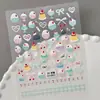 Adesivos de Unha Artística Pudim de Bolo de Cereja Transfronteiriços Renda 3D Laço DIY Adesivos de Unha em Relevo Estilo Ca