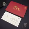 Cartão de Saudação 3D para o Festival do Meio Outono de 2026 Empresa de Personalização Cartão de Bênção para Funcionários no Festival do Meio Outono Cartão de Saudação de Alto Padrão Gravado em Ouro Escrito à Mão
