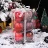 Novo Conjunto de Bolas de Natal da Amazon, 6cm, 12 Peças, Decoração de Cena de Natal, Enfeites de Bola para Pendurar na Árvore de Natal