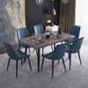 Silla de comedor para el hogar, nórdica, moderna, sencilla, ligera, de lujo, con respaldo suave, para escritorio y silla, de hierro, estilo celebridad de Internet, taburete informal de cuero para maquillaje