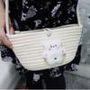 Bolsa de Acessórios Urso MengMeng de Pelúcia Fofo Bolsa Tecida com Corda de Algodão Baita Desenho Animado Bolsa Transversal Mini para Crianças