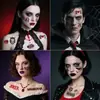 Tatuagem Adesivos Rosto de Fantasma Palhaço Novo Halloween Esquadrão Suicida Tatuagens para Braço Rosto