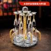 Juego de separador de vino de cristal de lujo de alta gama para el hogar, copa de vino blanca, copa de bala creativa, copa de licor con lámina de oro