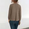 Otoño 2021 mujer transfronterizo Amazon estación independiente LAZADA botón caliente tejido casual moda top