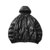 Ropa Vintage Yidao Otoño 2026 Nuevo Estilo Japonés Chaqueta de Cuero PU con Capucha para Motociclista Abrigo de Silueta Oversize para Hombre