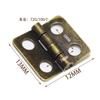 Mini dobradiça 13 * 12MM modelo dobradiça dobradiça de caixa de joias dobradiça de caixa de embalagem pequena dobradiça ferro