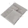 Bolsas de Bolsillo de Terciopelo al por Mayor en Stock, Bolsas de Almacenamiento de Terciopelo Gris, Bolsas de Embalaje para Joyería y Cosméticos
