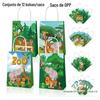 BD108 Preço Especial Animais da Selva Aquarela Tigre Macaco Zebra Elefante Hipopótamo Presente Kraft Papel Bolsa