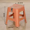 Taburete de plástico engrosado para uso doméstico, extra grueso, moderno y simple, apilable, estilo nórdico, silla cómoda y económica, taburete cuadrado alto