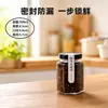 Botella de vidrio para miel, frasco hexagonal de grado alimenticio para salsa de chile, frasco de vidrio para enlatado casero de pepinillos y mermelada, botella sellada