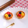 Simulação Torta de Frutas Grande Ovo Torta Comida Brinquedo Resina Torta de Ovo Ornamento Boneca Brinquedo Acessórios diy Ímã de Geladeira Chaveiro