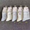 Meias de Outono para Estudantes Femininas, Meia de Cano Médio para Outono e Inverno, Resistentes a Odores, Respiráveis, Meias Fofas de Desenho Animado Estilo Japonês de Comprimento Médio, Ins Brancas