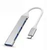 Hub Expansor Dock de Expansão USB 3.0 Tipo-C Jinsandeng Quatro em Um Cor Aleatória