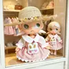 Solo Ropa de Muñeca El Sueño de Zsiga Ropa de Muñeca Bjd Hermana Gazi Set de Vestido con Sombrero de Paja Flecos de Piedra