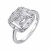 Venta caliente de Wish transfronterizo moda propuesta de compromiso anillo de diamante simple anillo cuadrado coreano popular popular pulsera