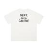 Marca de moda europeia e americana GALLERY DEPT, camiseta básica de manga curta com estampa de letras de lazer e comércio exterior por atacado